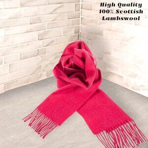 100% Lambswool Scarf Hypoallergenic SCOTTISH IMPORT THINK SOFT WARM TARTAN NWT